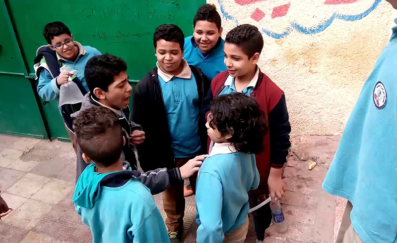 عنف داخل مدرسة بمصر 