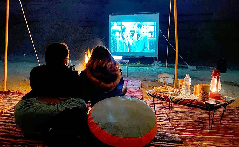 عرض فيلم عيد الحب في محمية وادي دجلة